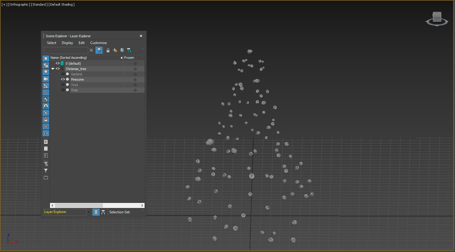 White christmas tree  3D model_10