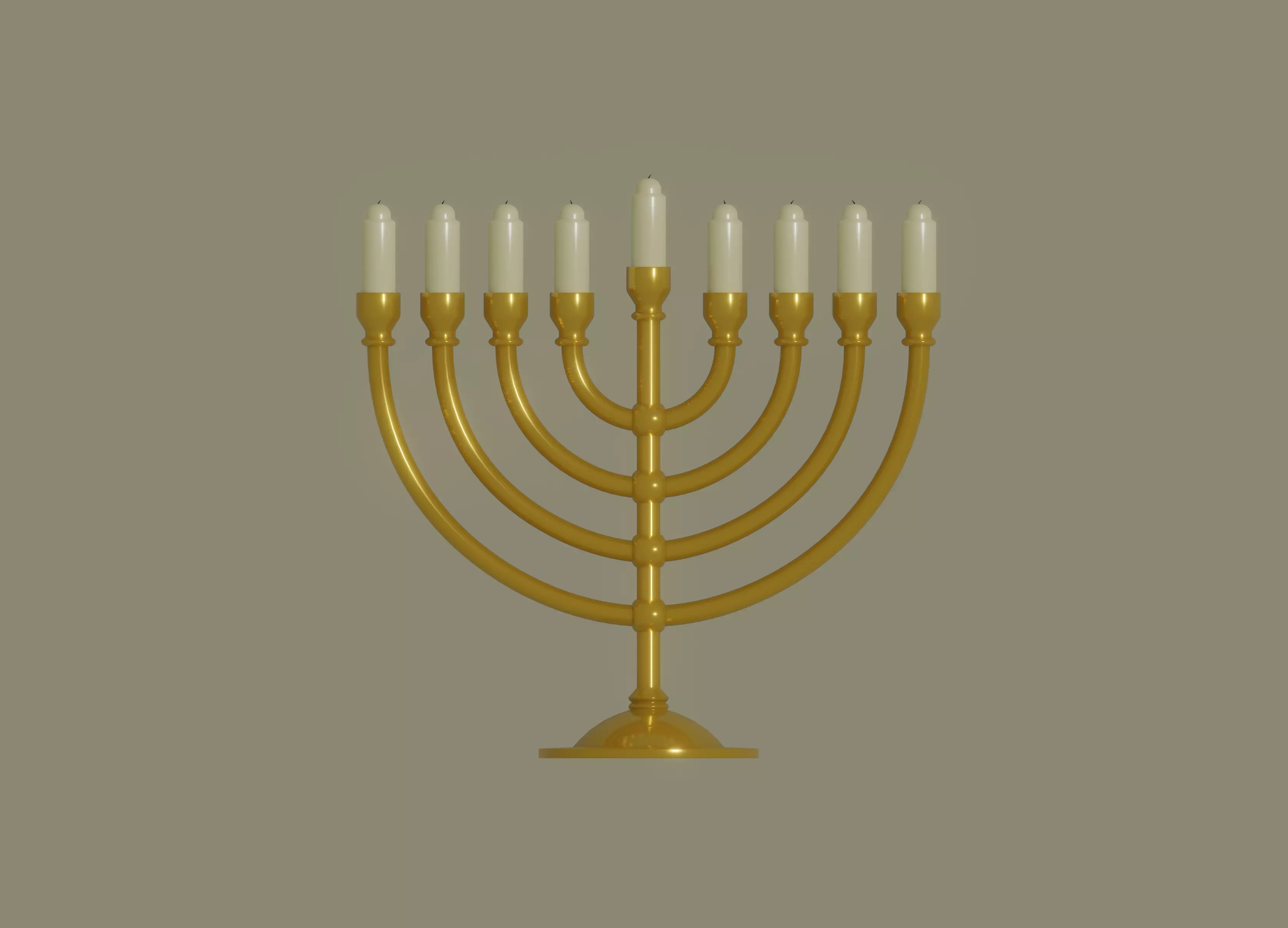 Menorah 3D model