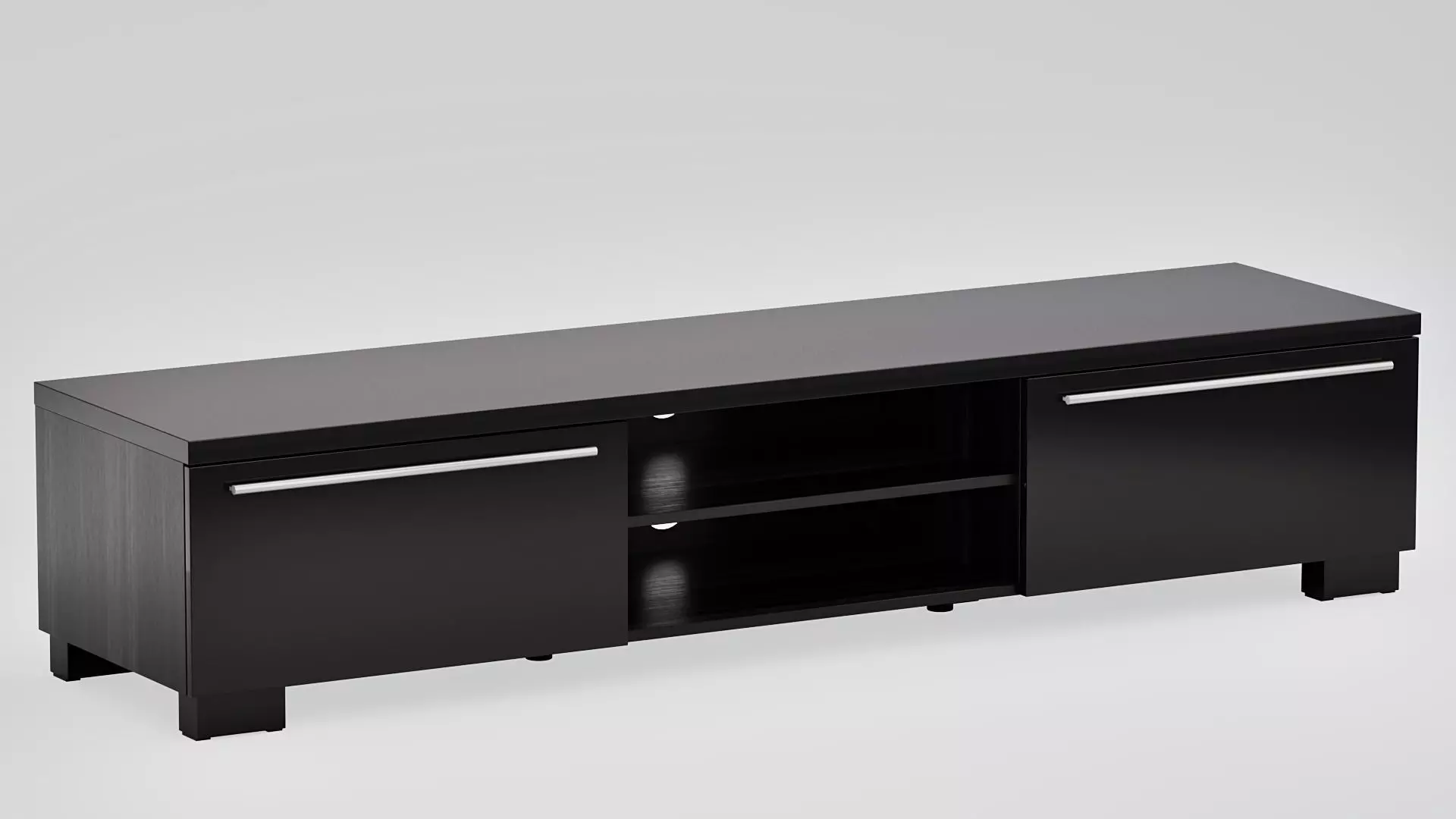 TV bench with 2 drawers 3D model_0