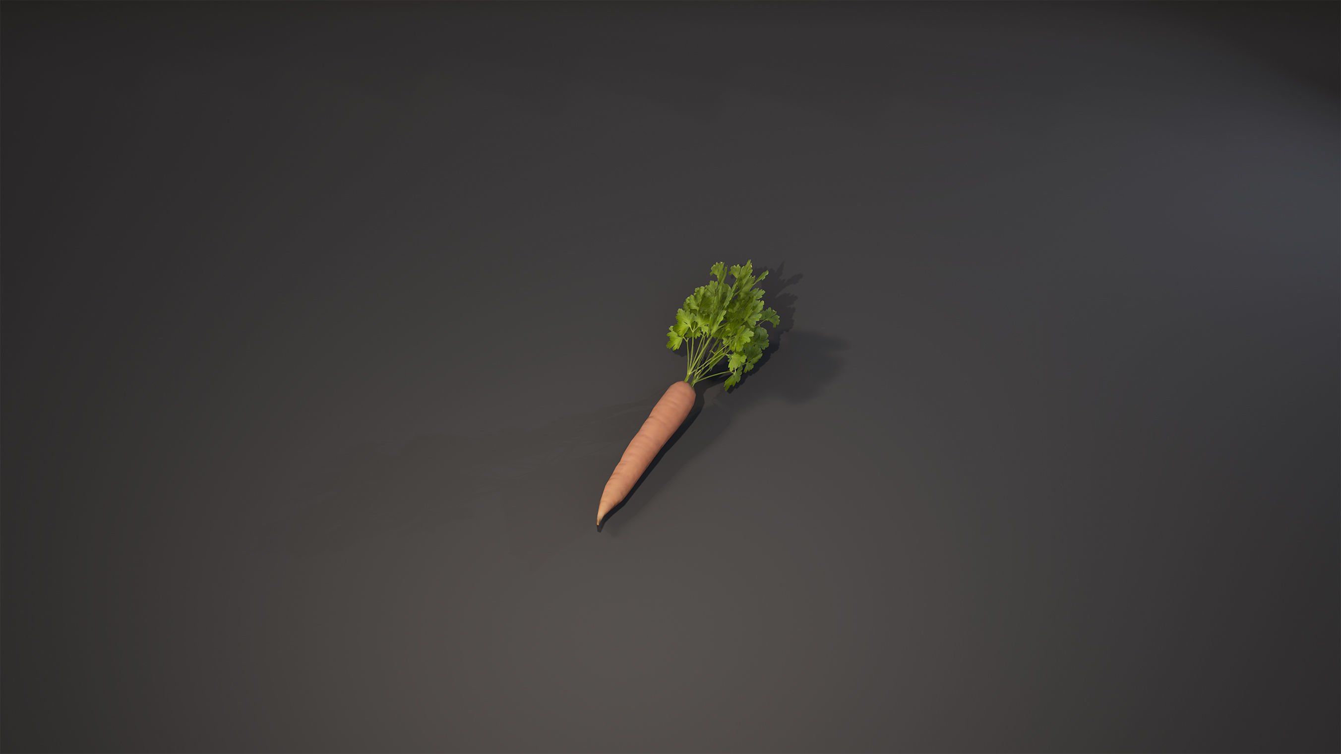 Carrots Game-Ready carrot Low-poly 3D model_1