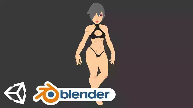 Game-Ready Stylized Female Basemesh