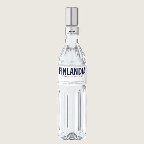 Finlandia Original Classic Bottle Vodka Of Finland Low-poly 3D model