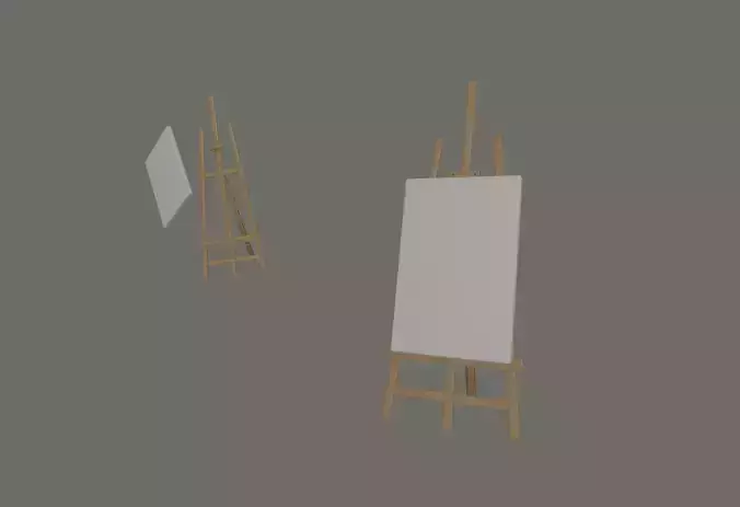 Easel 3D model
