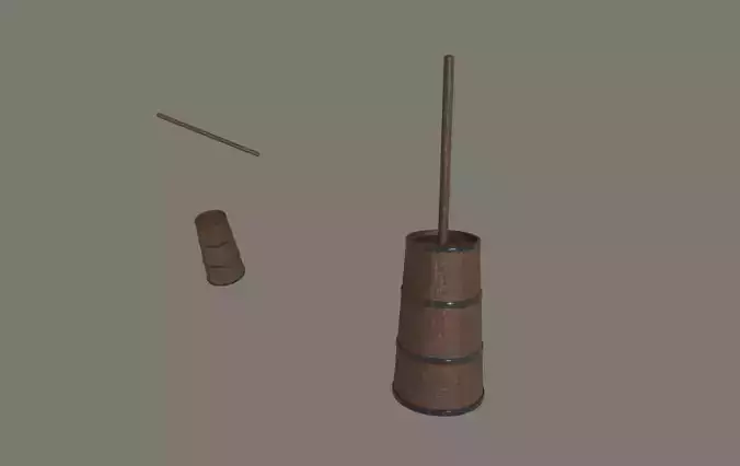 Butter Churn 3D model