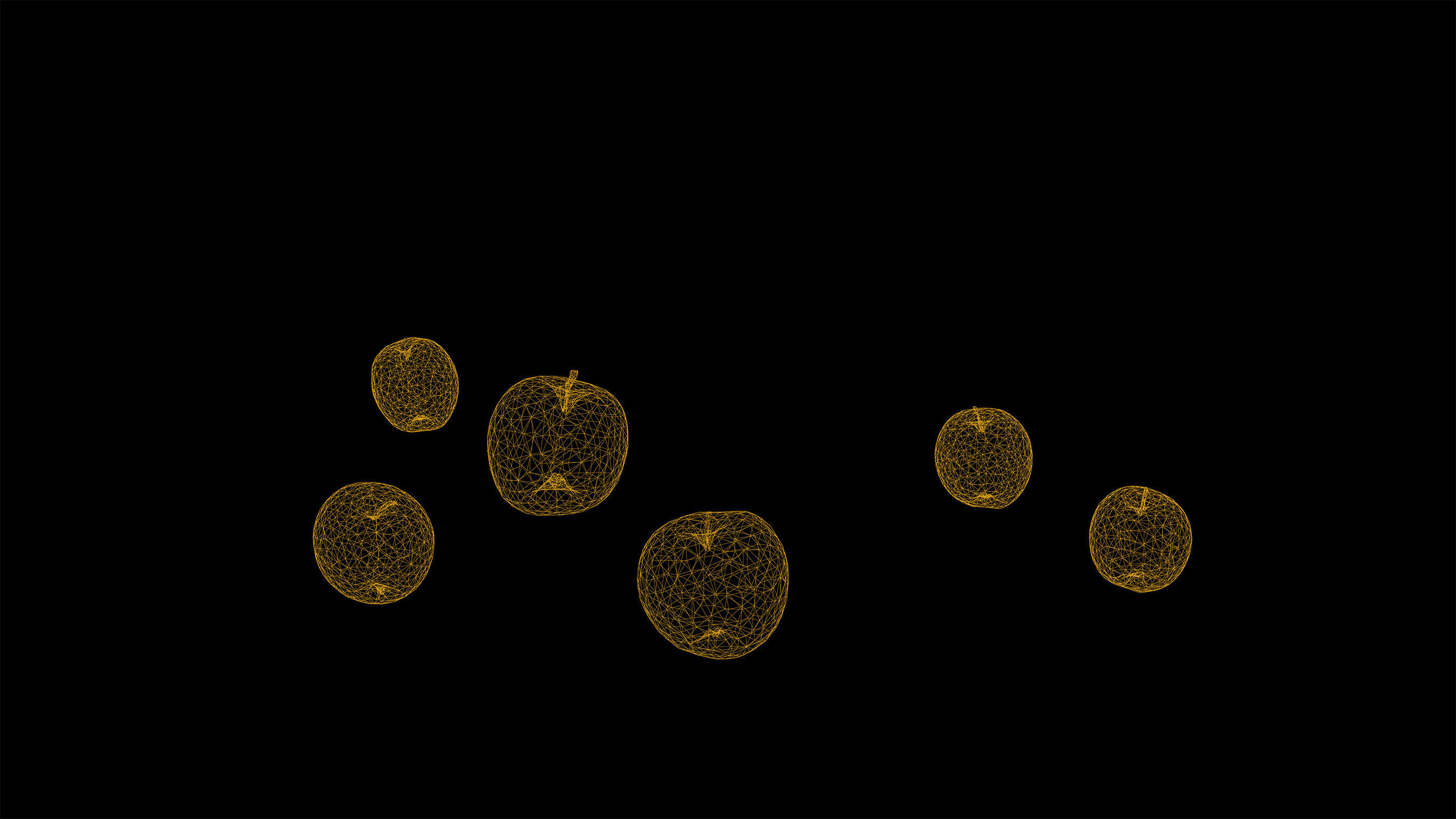 Apples Game-Ready apple Low-poly 3D model_1