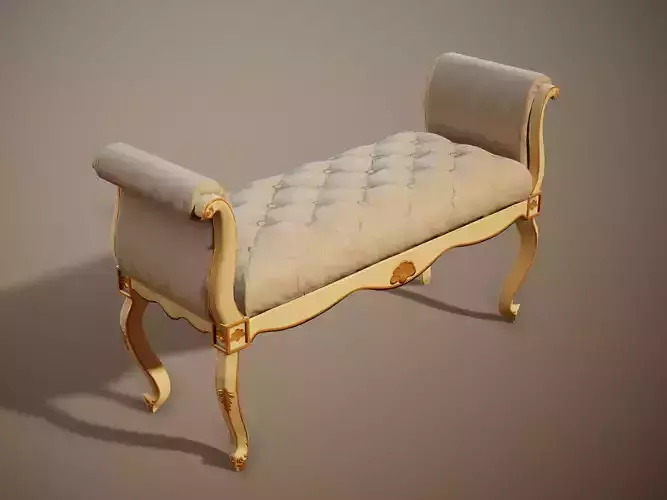 Luxury classical Bench PBR