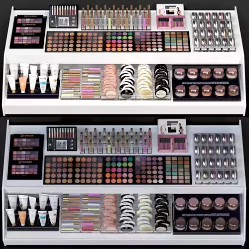Large set of cosmetics