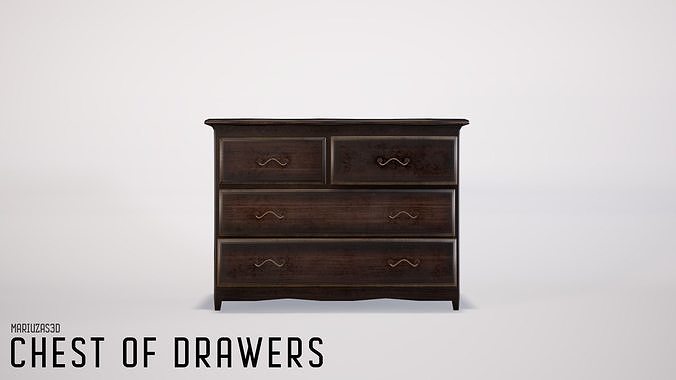 Chest Of Drawers - gameready low Low-poly 3D model
