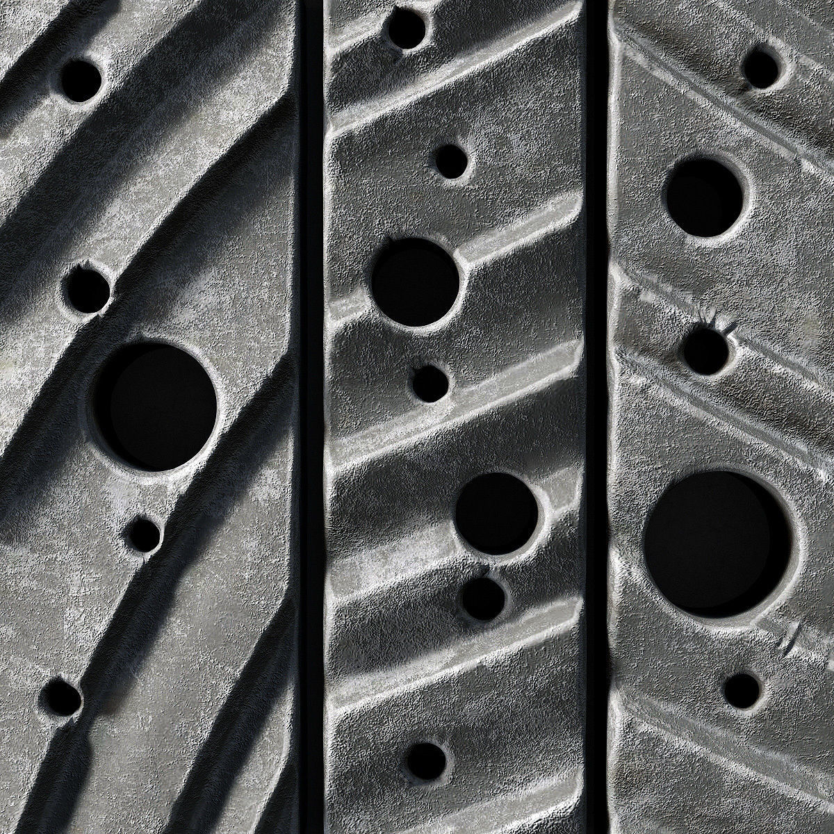 Stone block panel hole n1 3D model_10