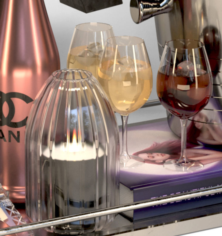 Fashion alcoholic set 3D model_4