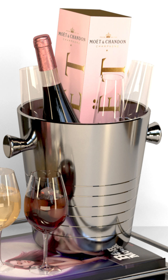 Fashion alcoholic set 3D model_2