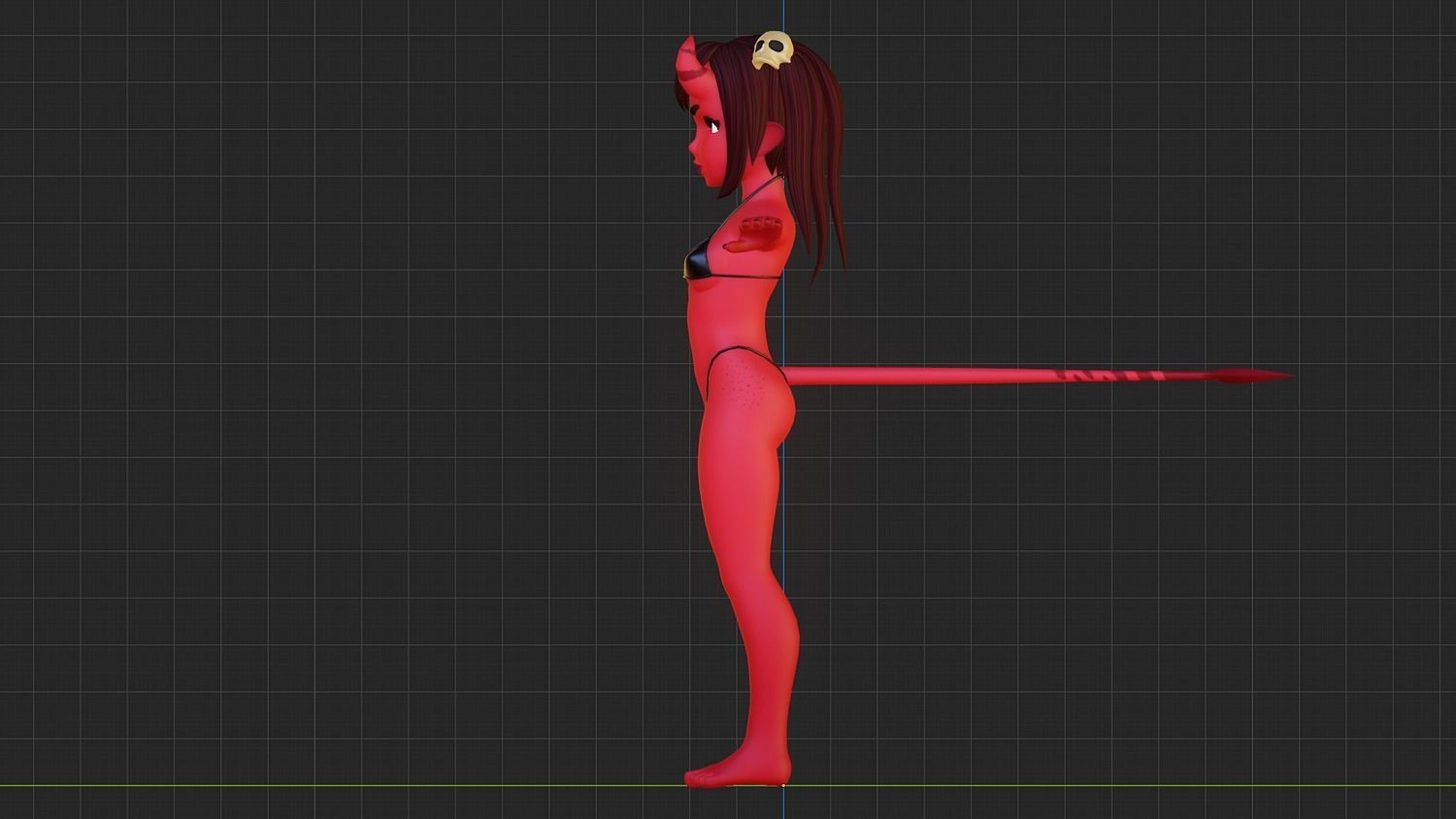 Meru The Succubus 3D model_2