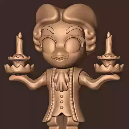 LUMIERE  BEAUTY AND THE BEAST  3D print model