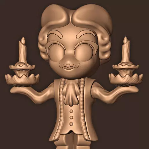 LUMIERE BEAUTY AND THE BEAST 3D print model