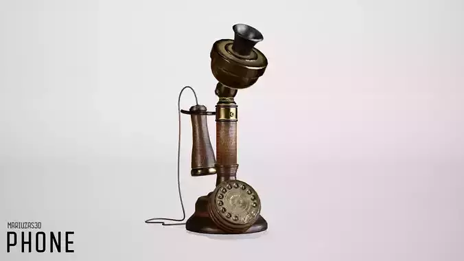 Phone - gameready low-poly vintage