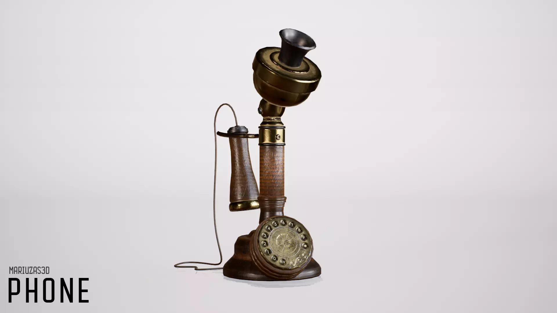 Phone - gameready low-poly vintage Low-poly 3D model