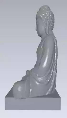 MakeIT Buddha Statue Sculpture 3D Model 3D model