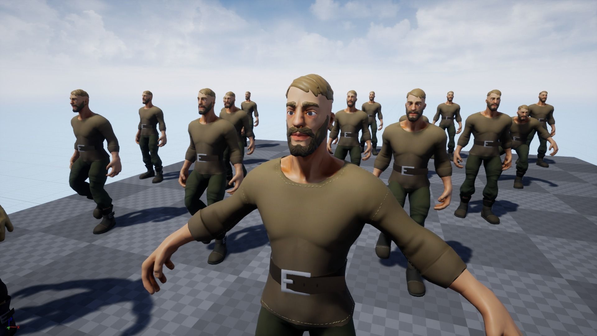 Stylized Human Male Low-poly 3D model_21