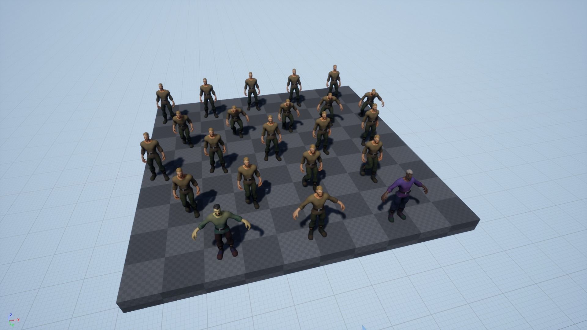 Stylized Human Male Low-poly 3D model_24