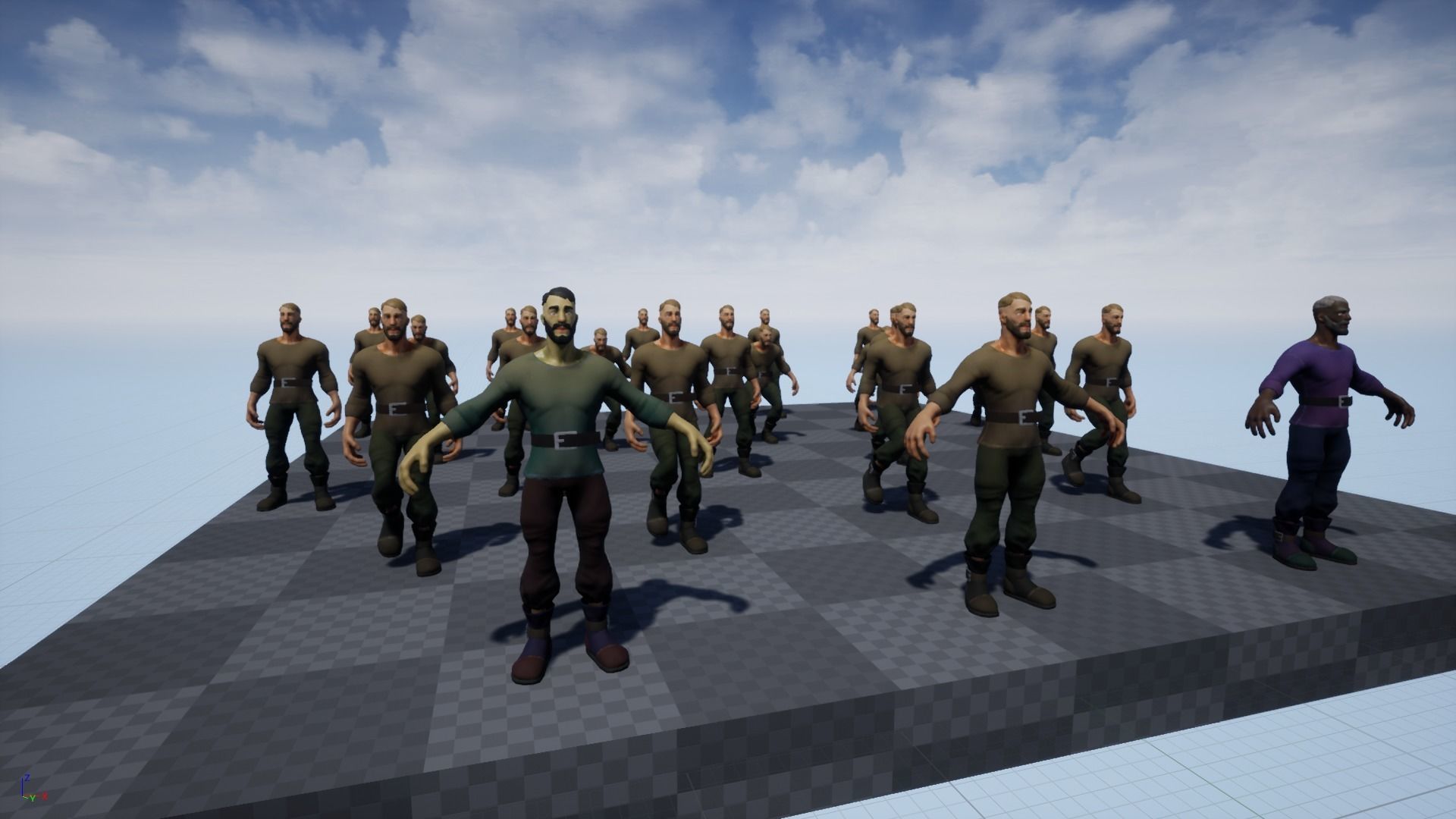 Stylized Human Male Low-poly 3D model_22