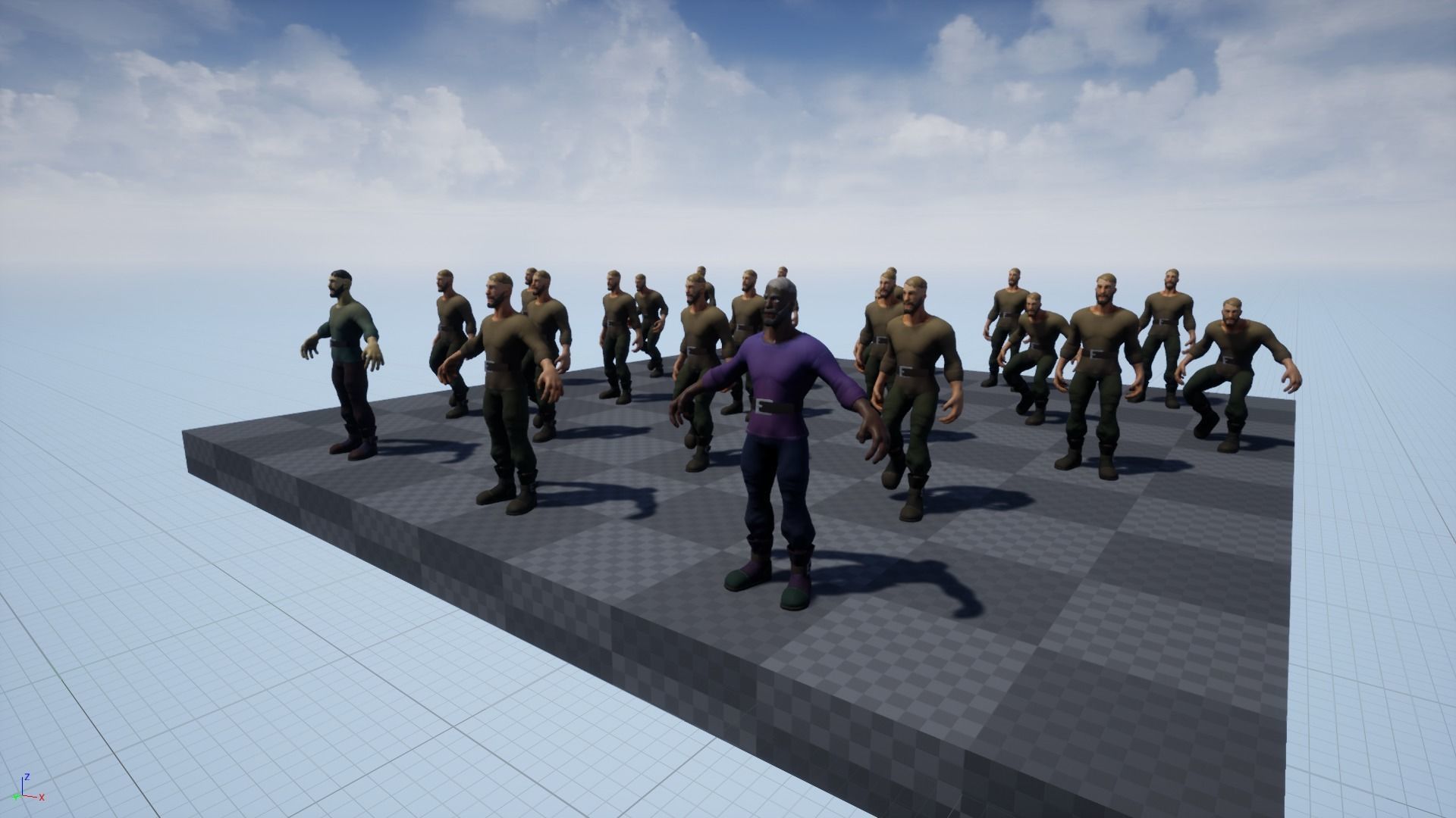 Stylized Human Male Low-poly 3D model_23