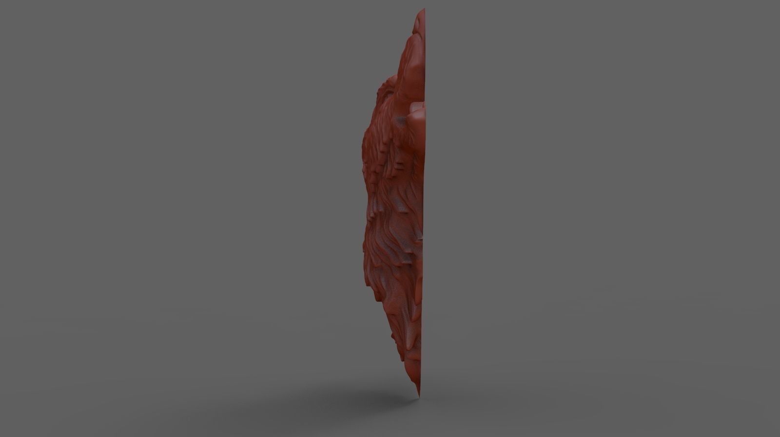 Howling wolf  3D print model_4