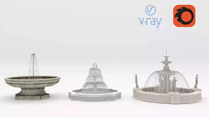 3 Fountains three different