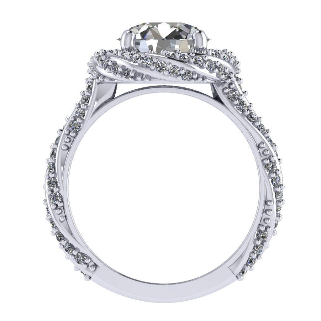 Twist ring 3D print model_2