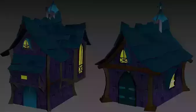 Stylized cartoon Houses 