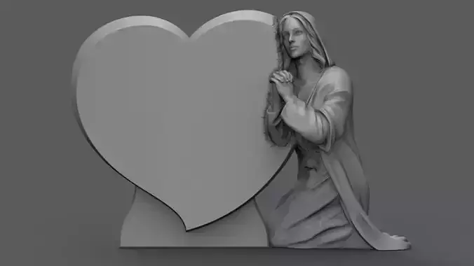praying woman tombstone