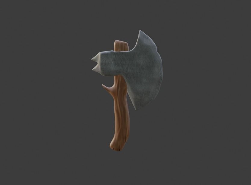 Battle Axe Low-poly 3D model Low-poly 3D model_9