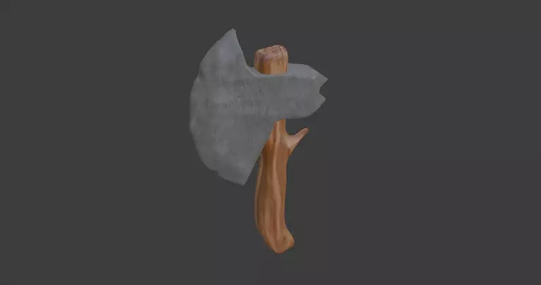 Battle Axe Low-poly 3D model Low-poly 3D model_0