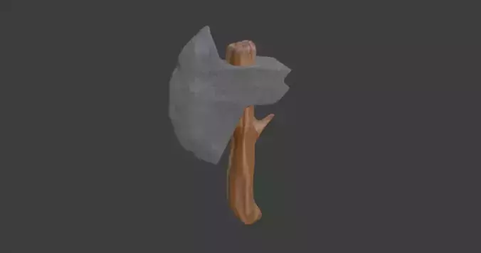 Battle Axe Low-poly 3D model