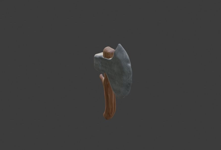 Battle Axe Low-poly 3D model Low-poly 3D model_2