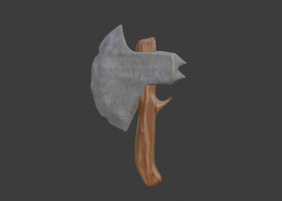 Battle Axe Low-poly 3D model Low-poly 3D model_7