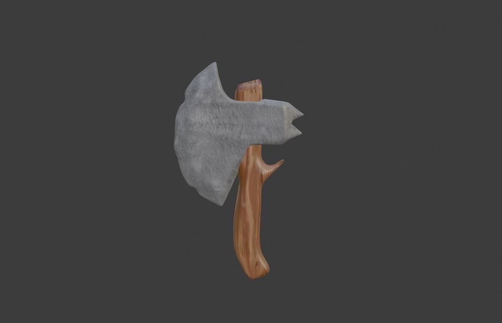 Battle Axe Low-poly 3D model Low-poly 3D model_5