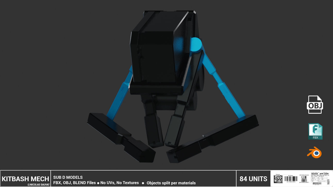 MECH KITBASH 3D model_12