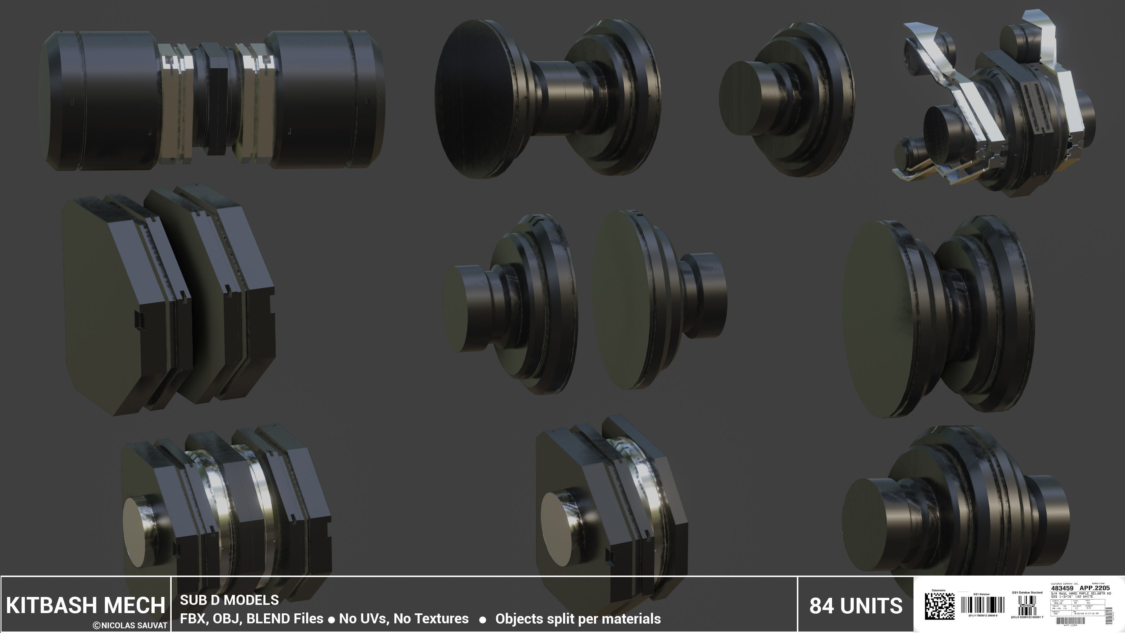 MECH KITBASH 3D model_11