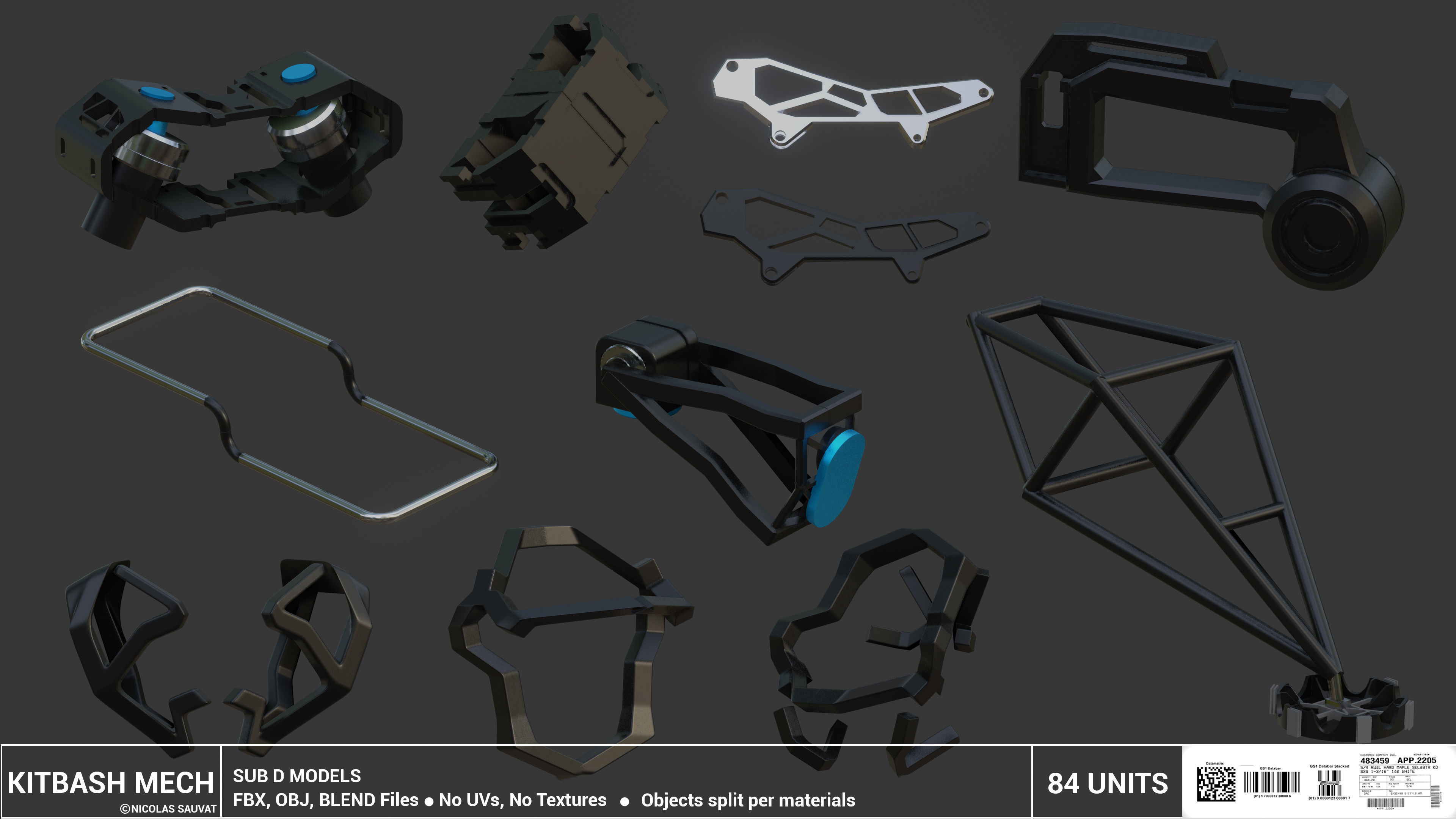 MECH KITBASH 3D model_7