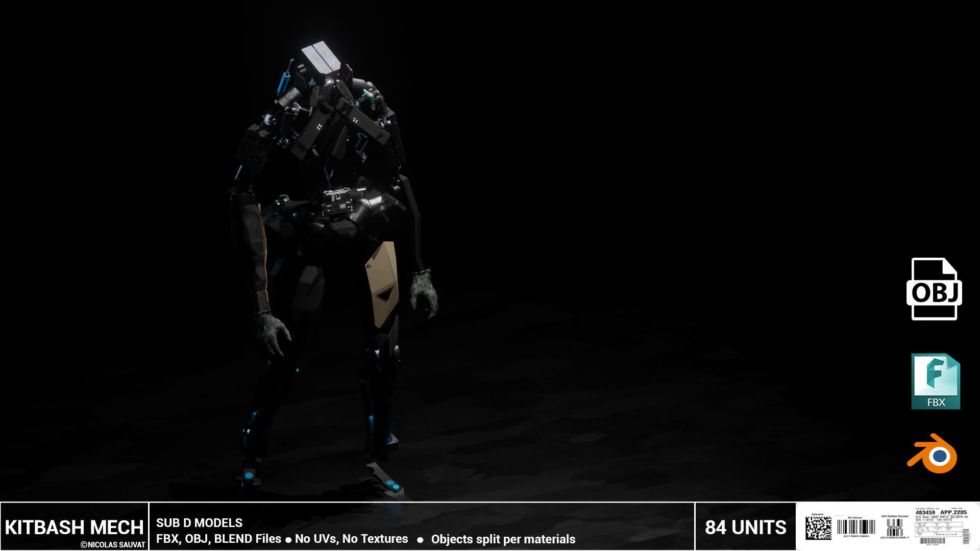 MECH KITBASH 3D model_6