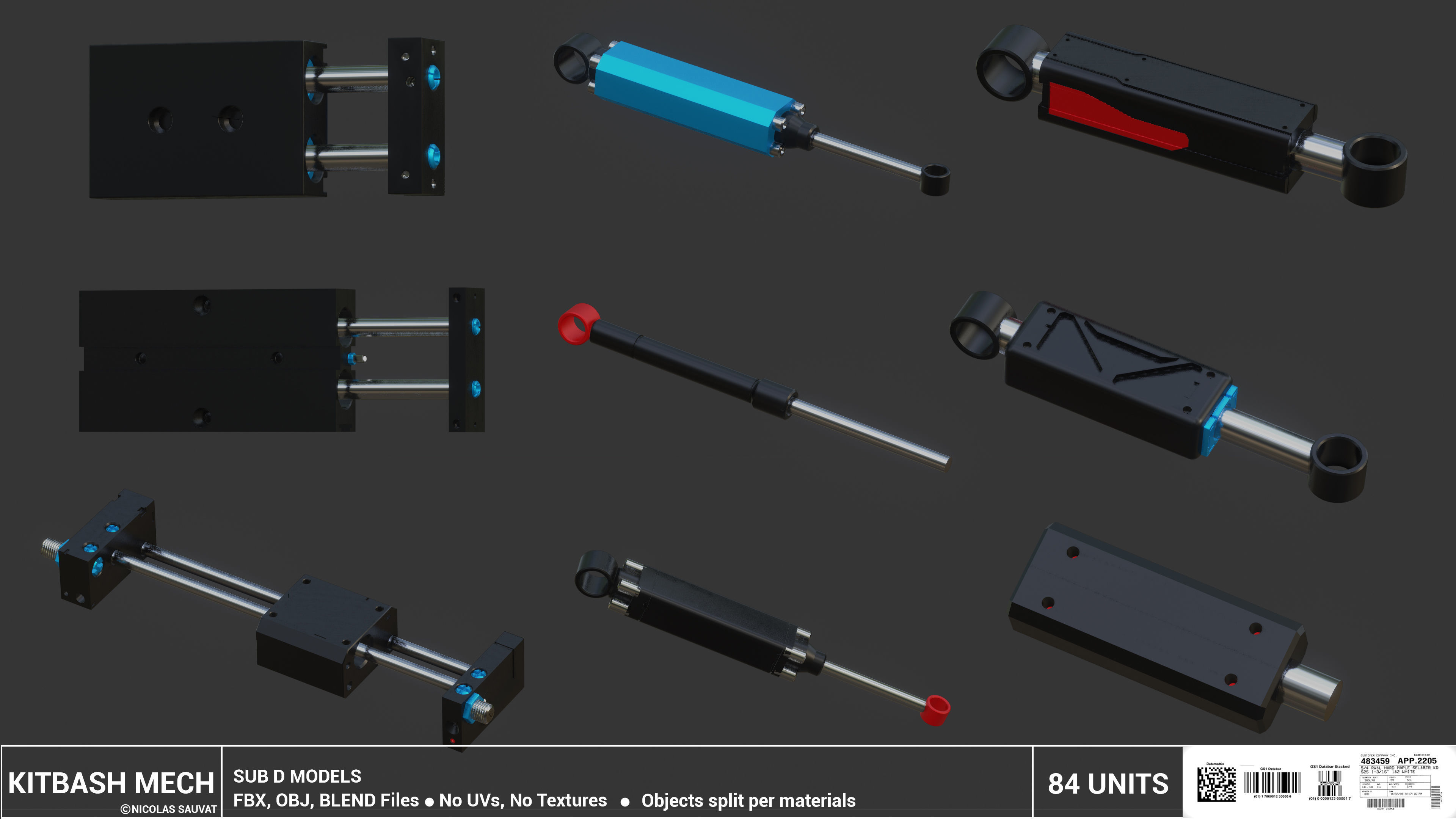 MECH KITBASH 3D model_9