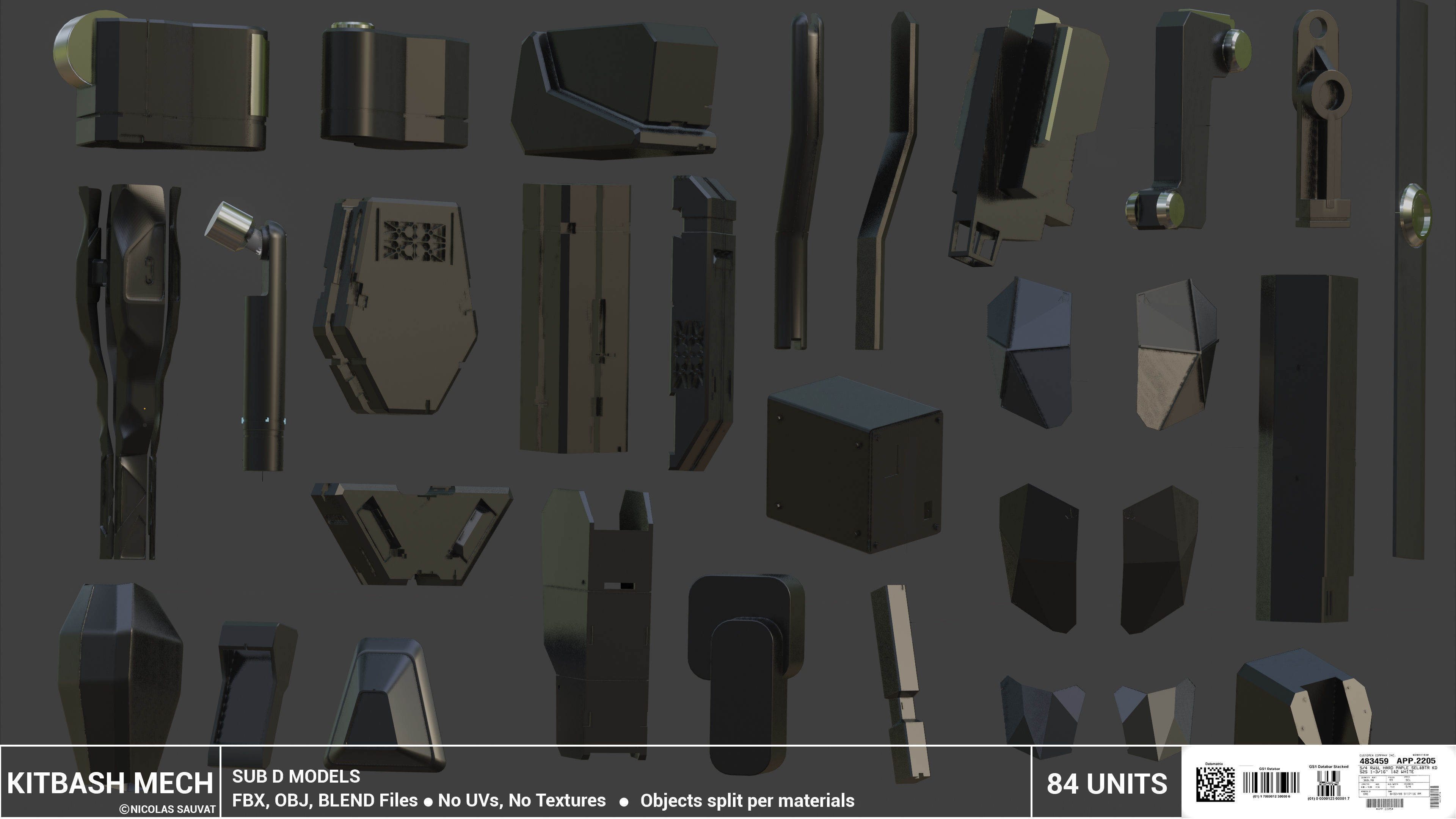 MECH KITBASH 3D model_1