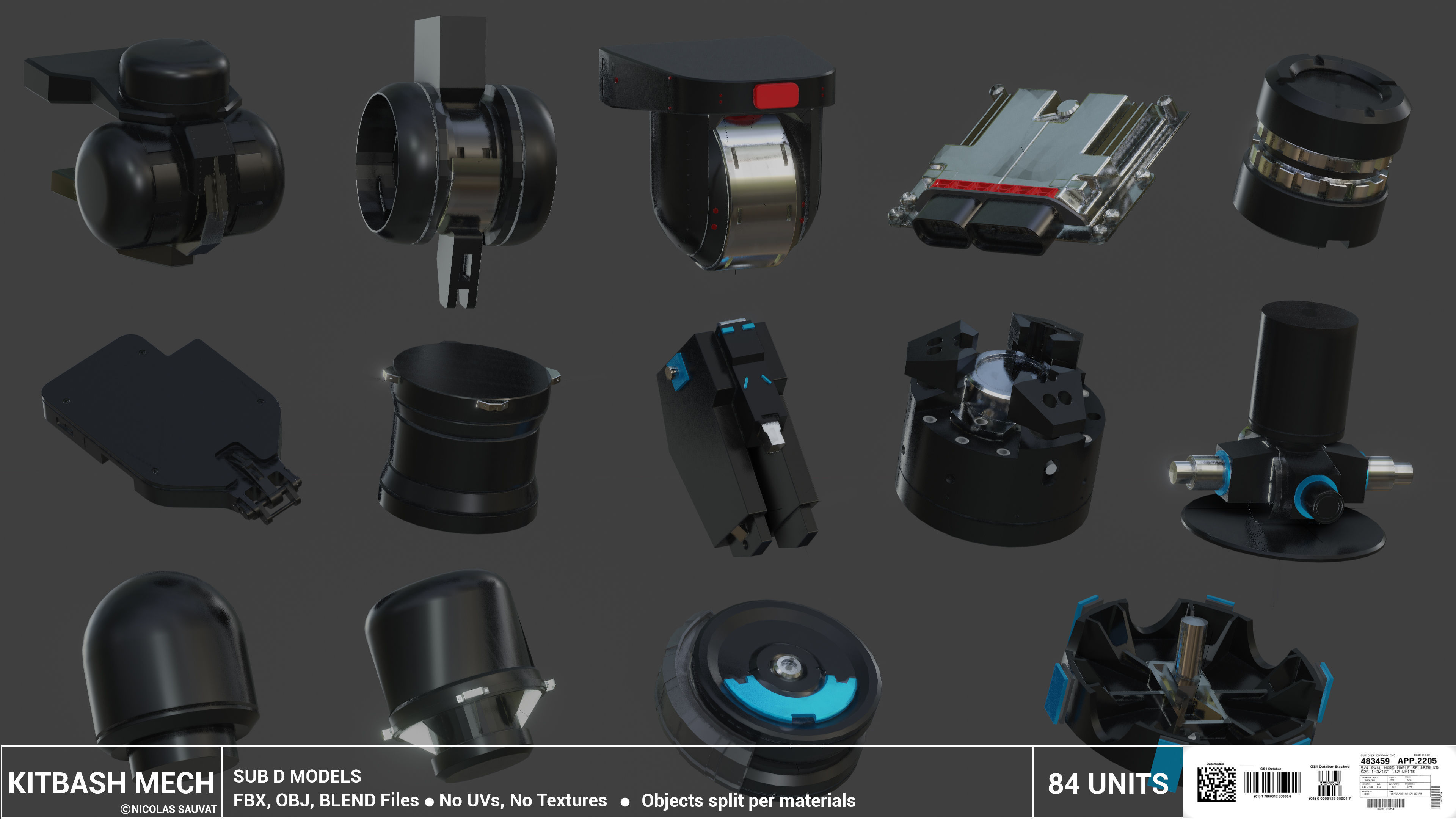 MECH KITBASH 3D model_5