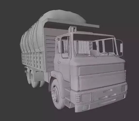 BMC Fatih Truck Low-poly 3D model