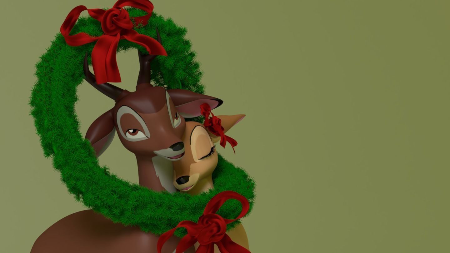 Adult Bambi Model Free 3D model_5