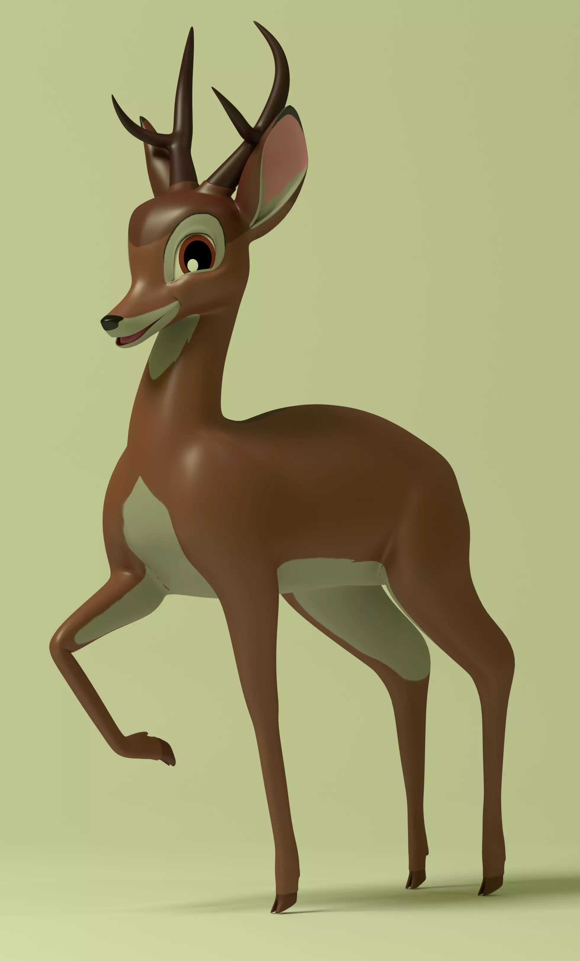 Adult Bambi Model Free 3D model_0
