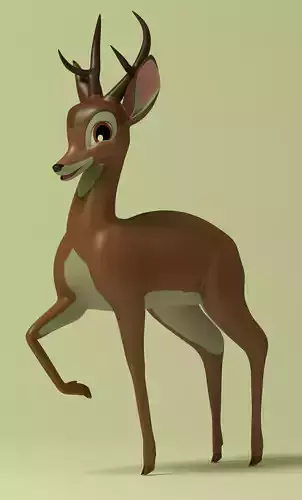Adult Bambi Model Free 3D model