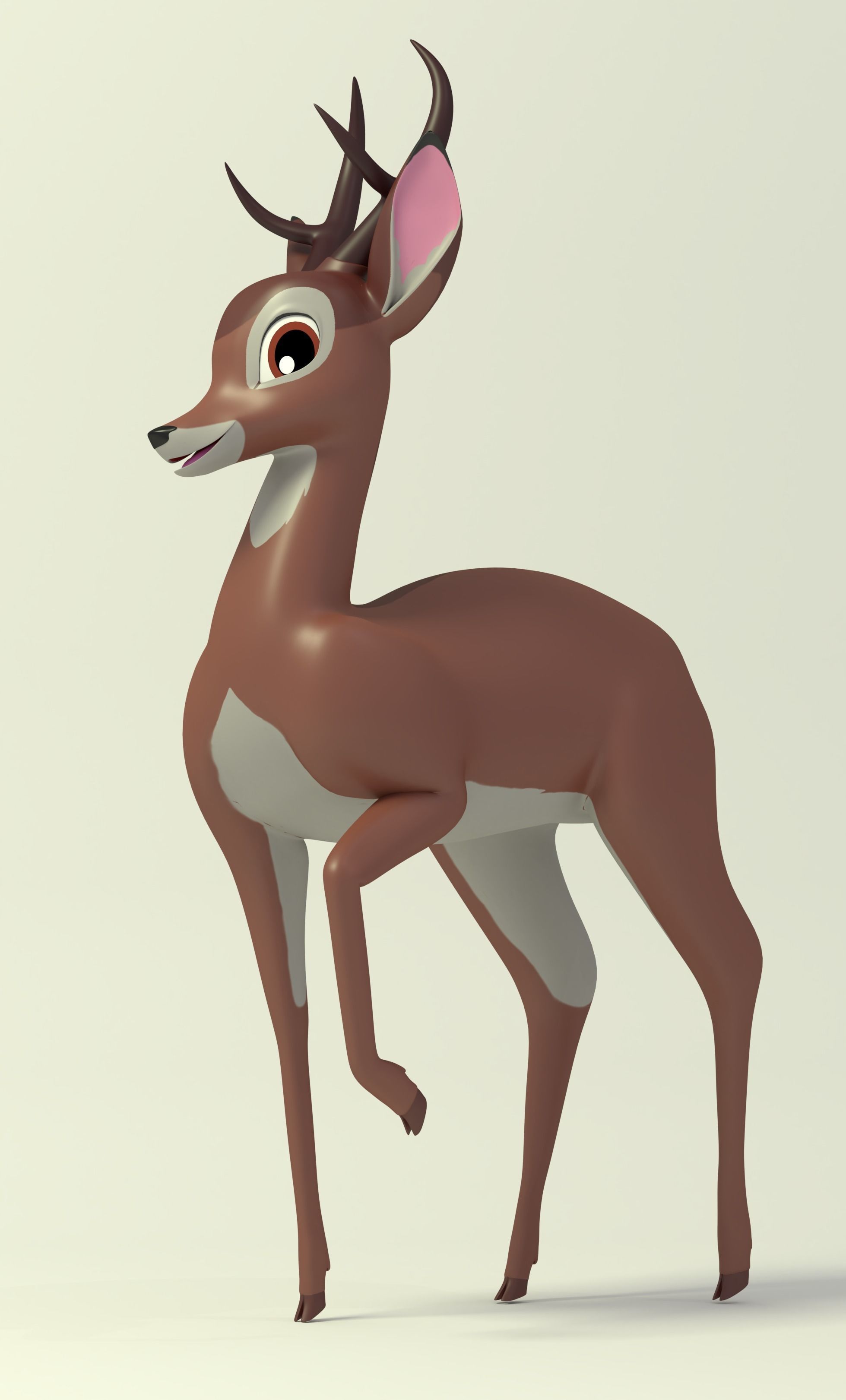 Adult Bambi Model Free 3D model_2
