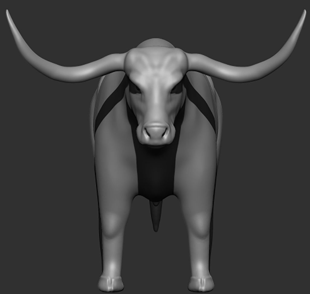 Texas Longhorn 3D print model_1