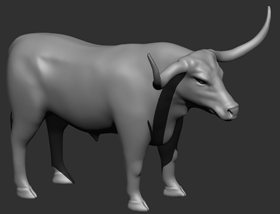 Texas Longhorn 3D print model_4